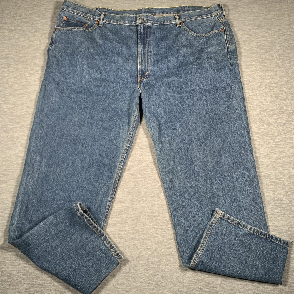 Levis 550 Jeans Mens 50x32‎ Blue Denim Relaxed Tapered Leg Comfort Fit Pants